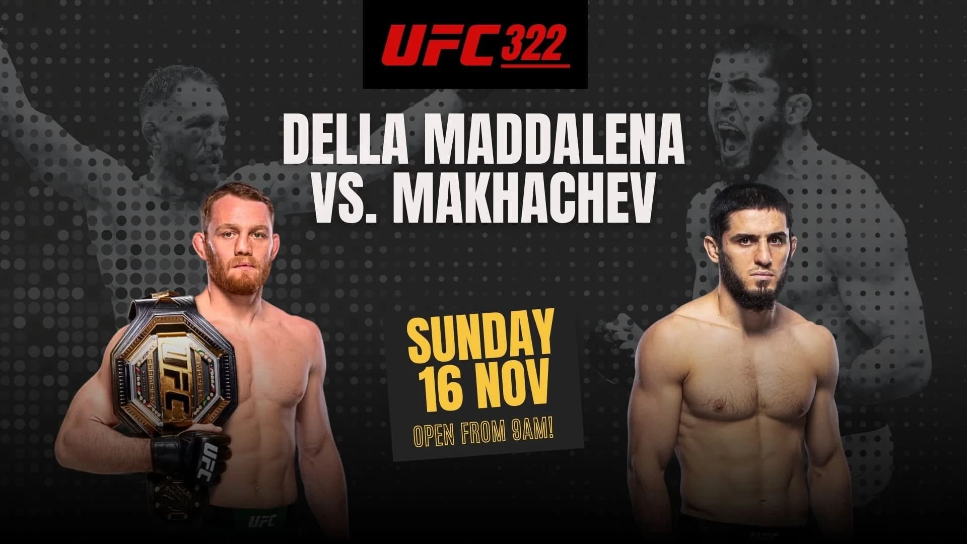 Jadwal UFC 322: Kartu Utama Della Maddalena Vs Islam Makhachev
